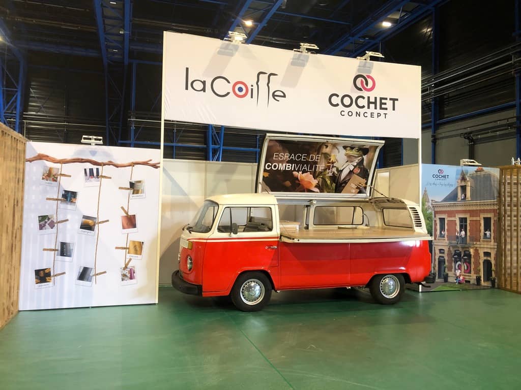Combi VW aménagé pour événement professionnel