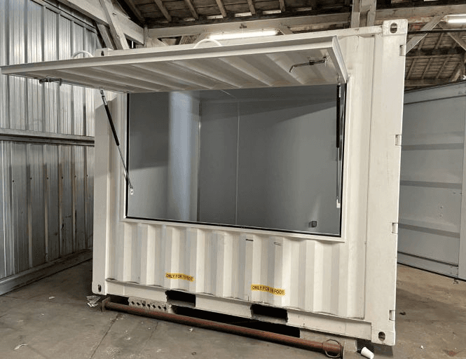 Container 10 pieds - vue ouverte