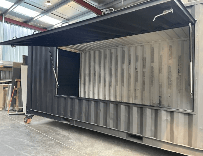 Container 20 pieds - vue ouverte