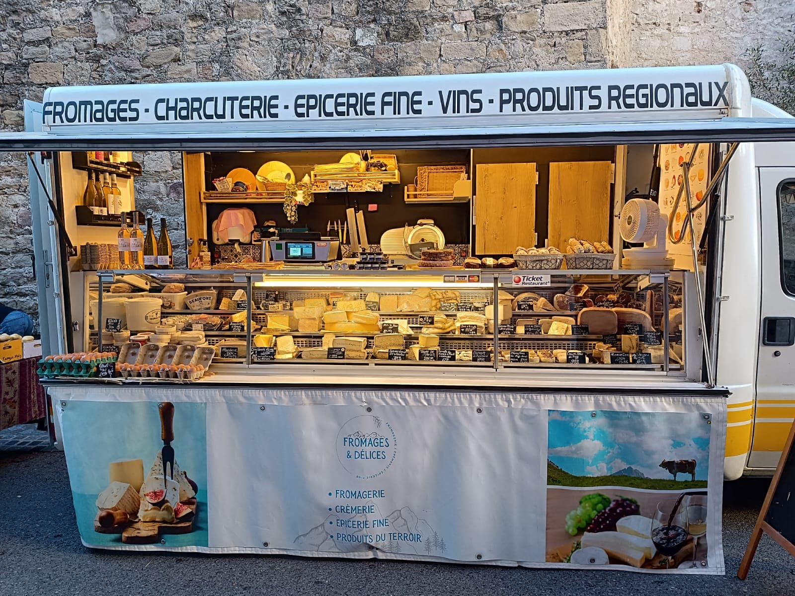 Camion magasin fromages ou food truck
